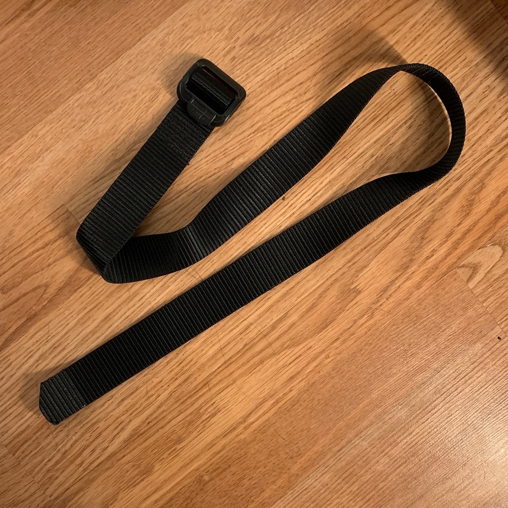 5.11 Tactical Black Webbing Belt with Low-Profile Buckle